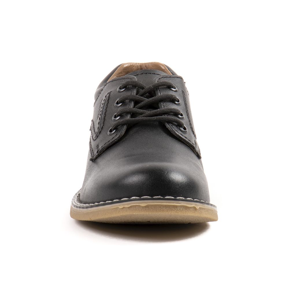 Zapato Escolar De Vestir Conagujeta Para Niño Yuyin Negro 27363 - lamarinamx