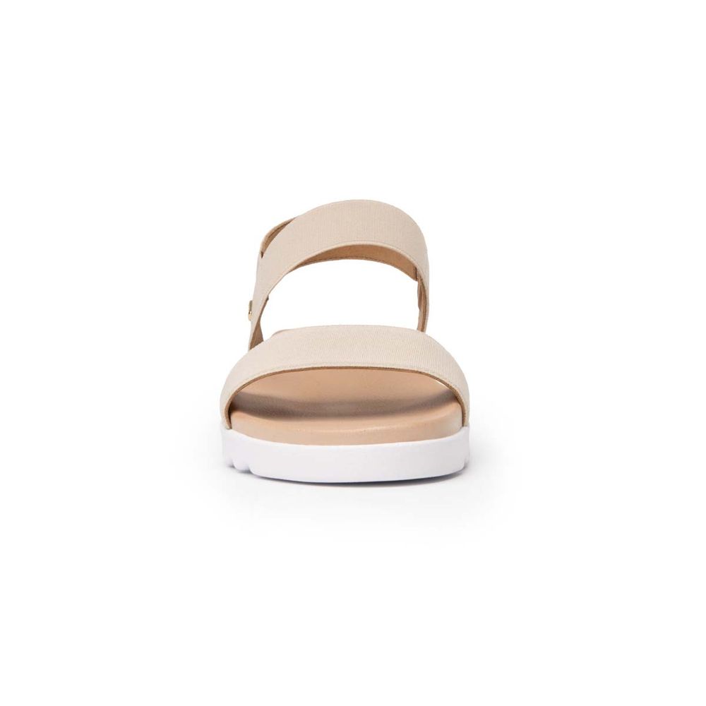 Sandalia De Piso Para Dama Flexi Beige Norah - lamarinamx