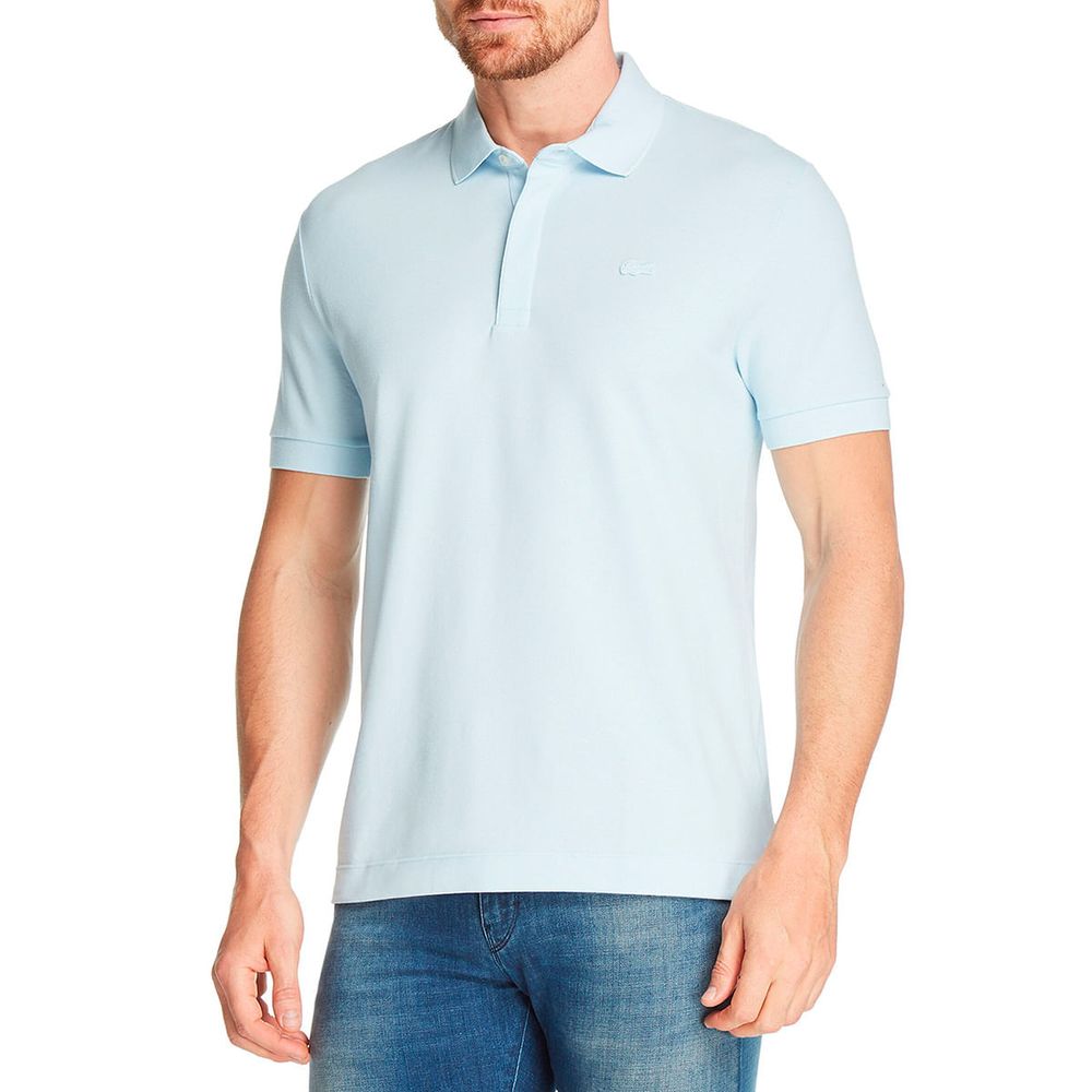 Playera Tipo Polo Para Caballero Lacoste Azul Cielo PH5522-T01 - lamarinamx