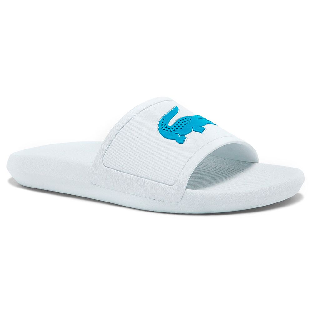 Sandalia Casual Para Caballero Lacoste Blanco - Azul 742CMA00341T3 -  lamarinamx
