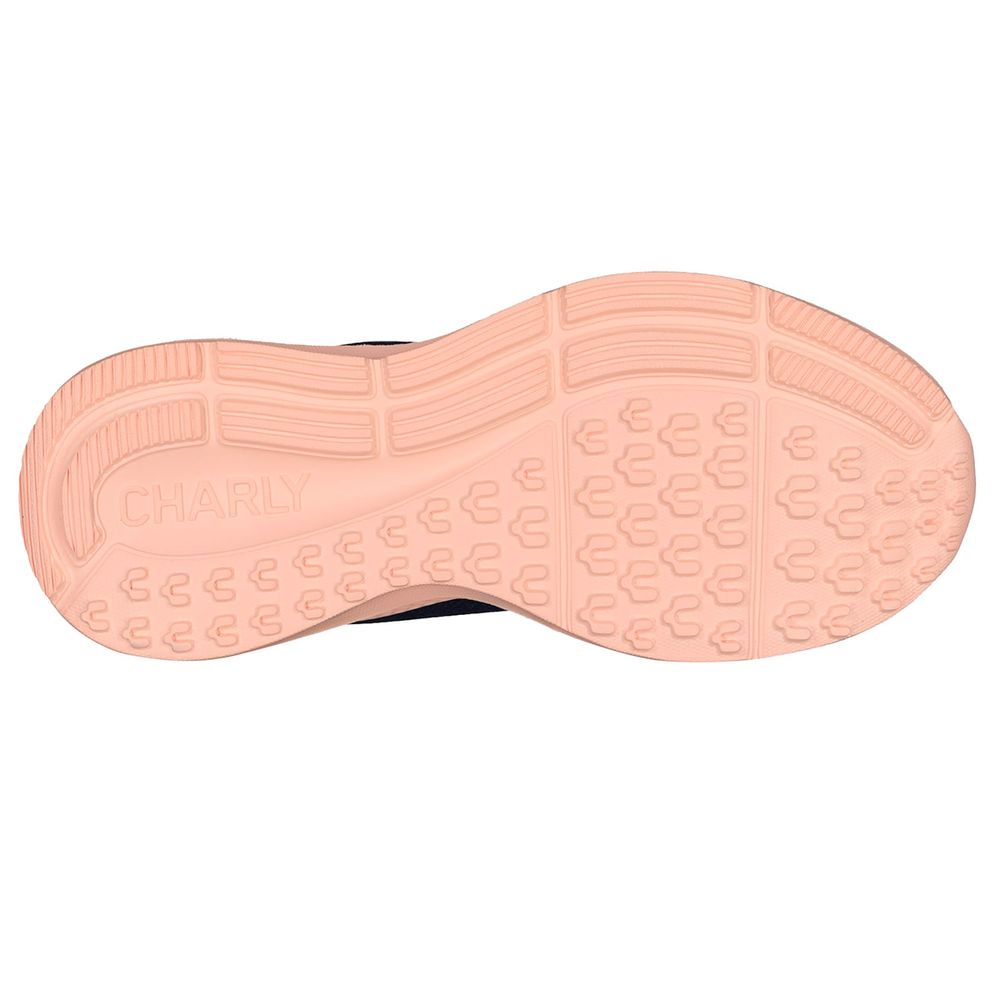 Tenis Deportivo Para Dama Charly Azul Marino - Rosa 1049983 - lamarinamx