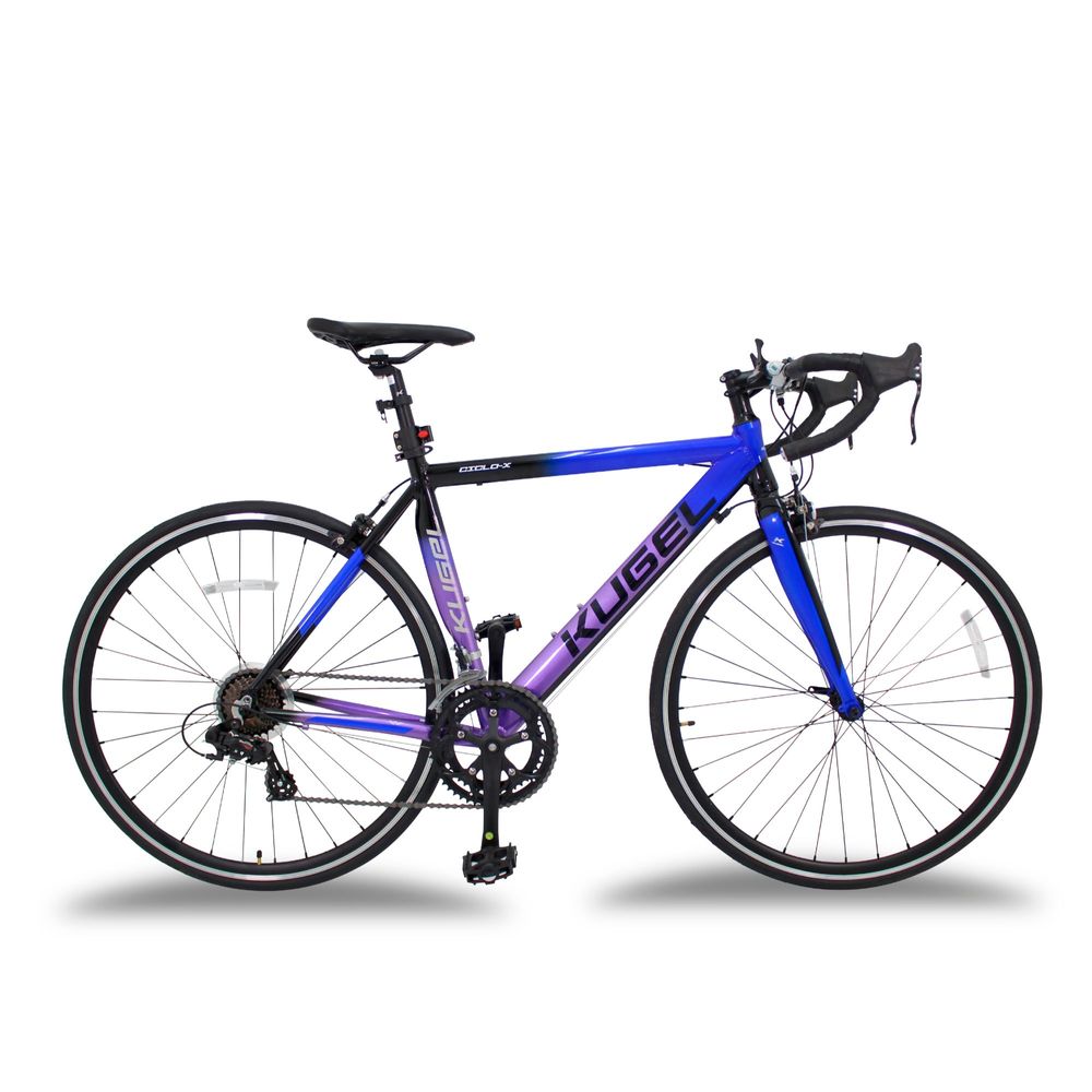 Bicicleta Ruta Rodada 700 14 Velocidades Kugel Ciclo x Morado El